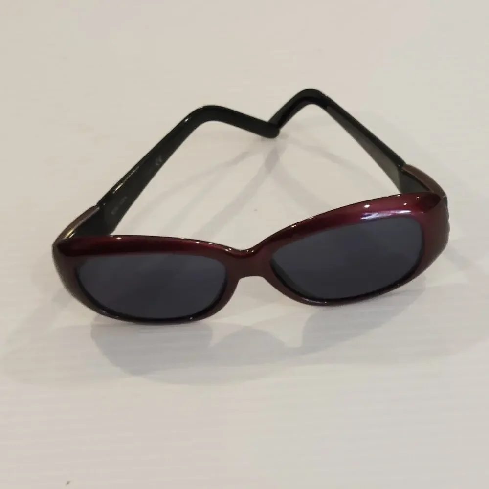 Womens sunglasses Escada B425 Maroon plastic frames gray lenses 58x15x135